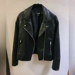 Topshop Rosa Biker Jacket Size 4